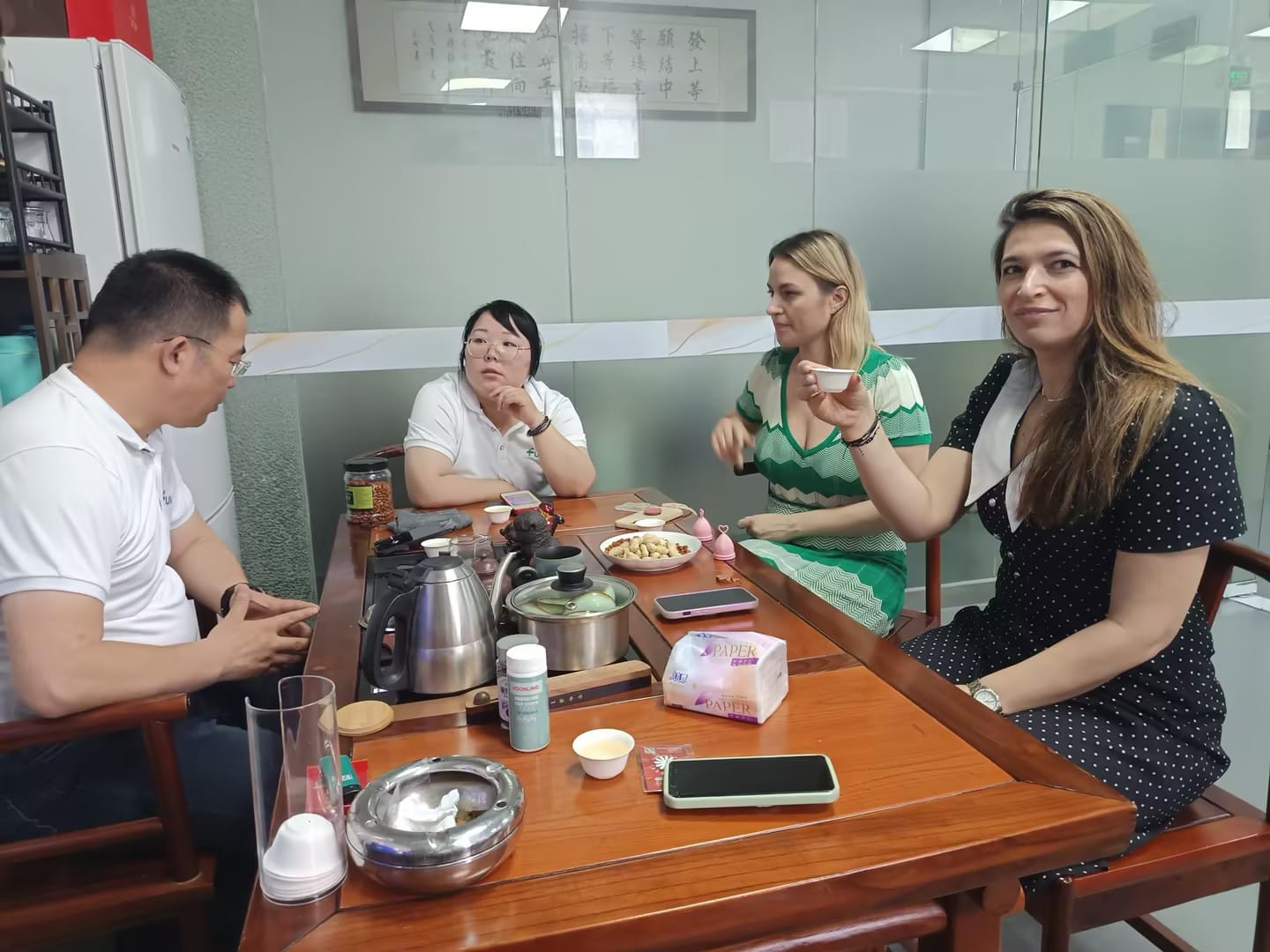 Tea reception and project discussion with our Romanian client and the Furuize team