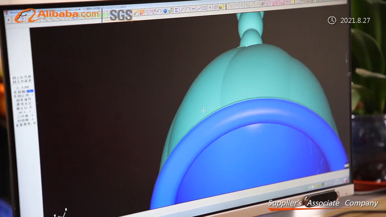 Final product inspection of packaged menstrual cups with leak testing and pass-fail sorting